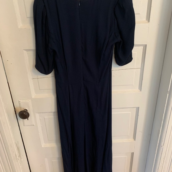Reformation Matin Dress Navy Size 6, worn only once! - Picture 5 of 6